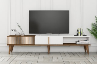 Meuble TV 2 abattants  - 180 x 40 x 35 cm