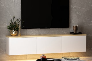 Meuble TV 3 abattants Neon - 160 x 35 x 32 cm