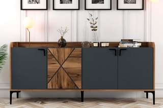 Buffet 4 portes - 180 x 35 x 78 cm
