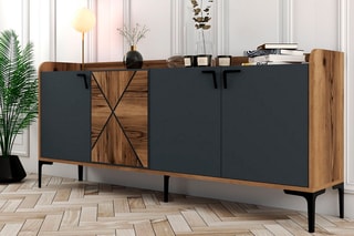 Buffet 4 portes - 180 x 35 x 78 cm