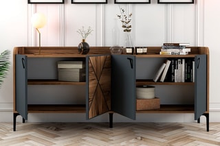 Buffet 4 portes - 180 x 35 x 78 cm