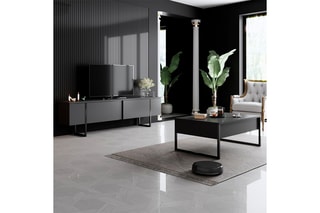 Ensemble salon meuble TV et table basse Luxe Set - 180 x 50 x 30 cm et 90 x 40 x 60 cm