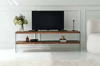 Meuble TV Aqua TV  - Structure en bois massif - 140 x 45 x 35  cm