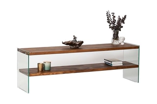 Meuble TV Aqua TV  - Structure en bois massif - 140 x 45 x 35  cm