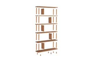 Bibliothèque Meta  - En bois de charme - 120 x 169 x 28 cm