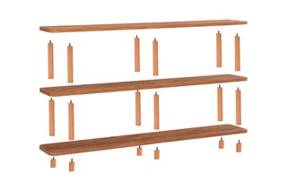 Bibliothèque  - Structure en bois de charme - 180 x 75 x 35 cm