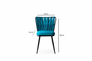 2 chaises - 43 x 82 x 43 cm