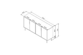 Console Lurea - 75 x 150 x 36 cm