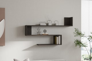 Etagère murale Penne - 120 x 20 x 71 cm 