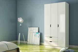 Armoire 3 portes Rb-155 - 90 x 45 x 180 cm