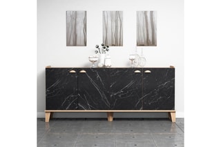 Bahut 4 portes - 180 x 77,8 x 41 cm