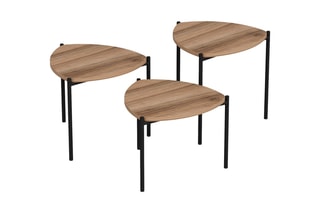 3 tables gigognes  - 45 x 45 x 45 / 45 x 40 x 45 et 45 x 35 x 45 cm
