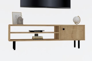 Meuble TV 1 porte Avila - 120 x 38 x 30 cm