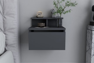 Table de chevet murale 1 tiroir  - 39,8 x 31,9 x 35 cm 