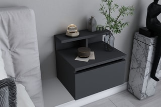 Table de chevet murale 1 tiroir  - 39,8 x 31,9 x 35 cm 