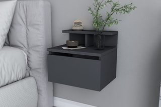 Table de chevet murale 1 tiroir  - 39,8 x 31,9 x 35 cm 