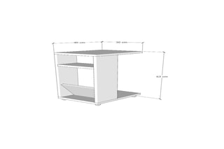 Table d'appoint Filinta - 30 x 63 x 40 cm