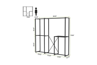Dressing ouvert - 170 x 190 x 40 cm