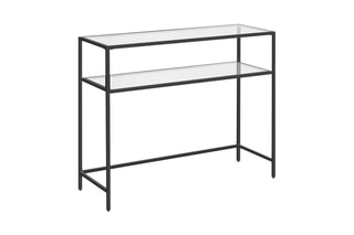 Commode avec plateau en verre trempé - 90 x 30 x 80 cm