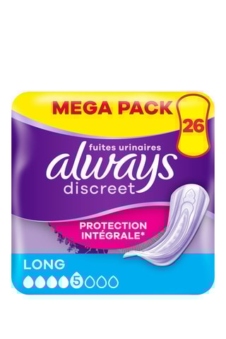2 x 26 serviettes urinaires Incontinence Long - Always