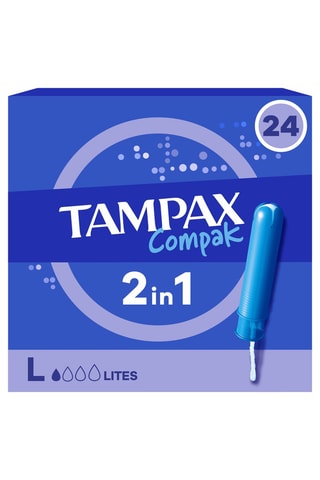 2 x 24 tampons Tampax Compak - Lites