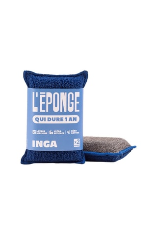 Duo éponges lavables sans sèche-éponge - Bleu