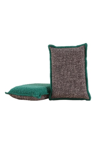 Duo éponges lavables sans sèche-éponge - Vert