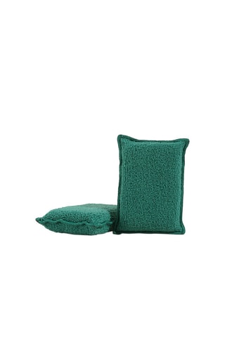 Duo éponges salle de bain sans sèche-éponge - Vert