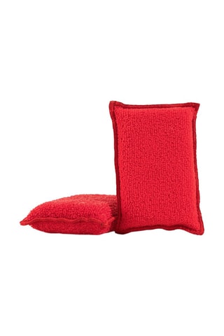 Duo éponges salle de bain sans sèche-éponge - Rouge