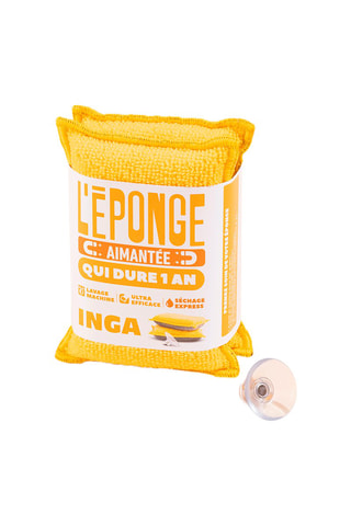 Duo éponges aimantées - Jaune