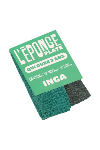 Duo éponges plates - Vert