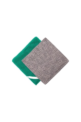 Duo éponges plates - Vert