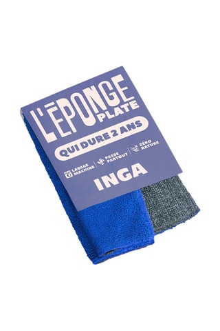 Duo éponges plates - Bleu