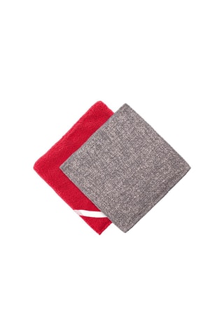 Duo éponges plates - Rouge