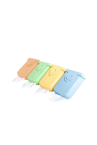 6 mouchoirs lavables en coton bio - Blanc