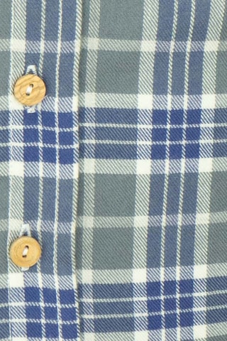 Camisa - Verde-azeitona e azul-cobalto