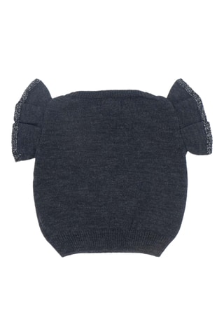 Merinoswollen Vest - Gemêleerd Zwart