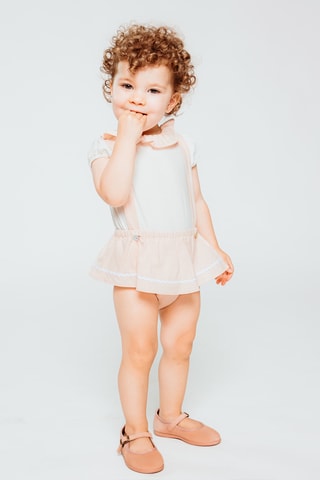 Bodysuit - Ecru en Roze
