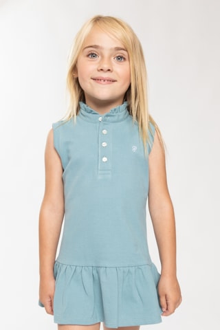 Vestido-polo - Turquesa