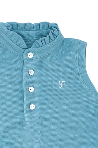 Vestido-polo - Turquesa