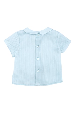 Blusa de veludo - Azul-celeste