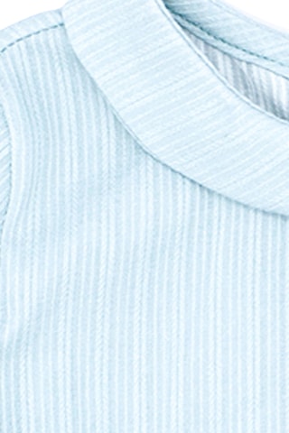 Blusa de veludo - Azul-celeste