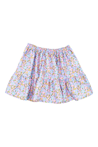 Saia - Rosa-maquilhagem e azul-celeste