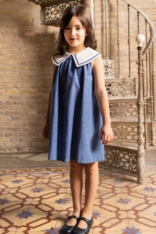 Vestido - Azul-marinho