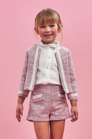 Tweed Short - Roze