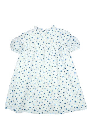 Vestido - Azul-real e branco