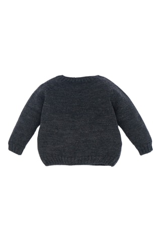 Camisola em lã mérino - Cinzento-escuro