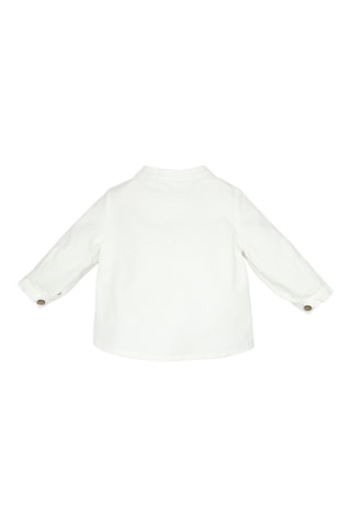 Camisa em veludo - Branco
