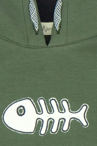 Sweat com capuz - Verde