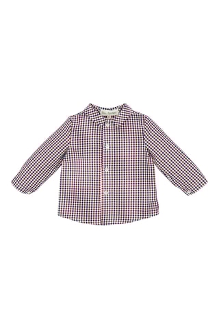 Camisa - Vermelho e azul-marinho